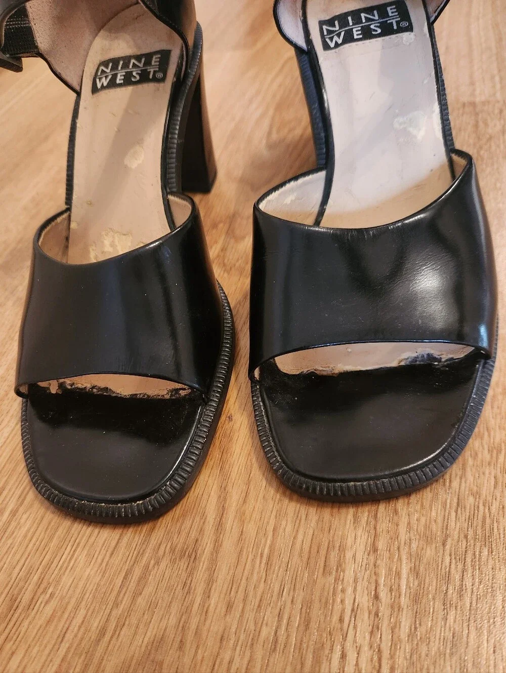 Vintage Nine West Carney Leather Dress Sandals 7 M